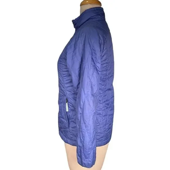 Patagonia Girls Kids Large 12 Quilted Jacket Blue Purple Lightweight Puffer Y2K